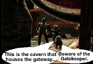 They stand at the entrance to the temple of the gate.